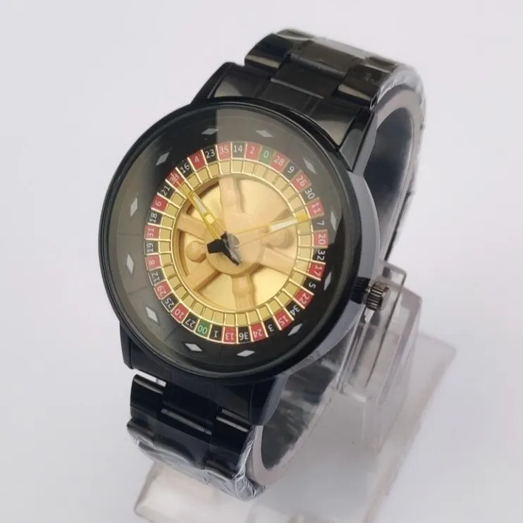 HERYI Gold Roulette Wheel Watch