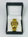 MK Transparent Gold Watch