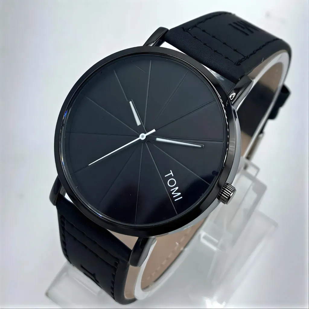 Tomi T-082 Classic Watch (Black)